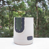 Moss Pathways XL Jumbo Vessel - Black, Moss and Forest Green