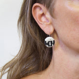 Half Moon Little Drop Earrings - Indigo