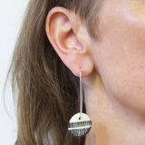 Half Moon Little Drop Earrings - Indigo