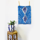 Teal Diamonds Little Textile - Ultramarine & Teal