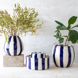 Indigo Stripe - Orb Vessel