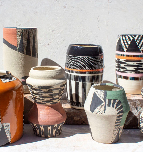 Tri Burst - Slender Vase